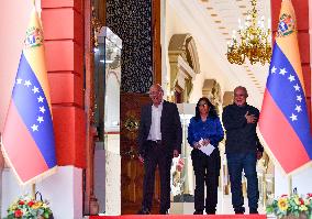Venezuela S Acting President Delcy Rodriguez Attends A Press Conference - Caracas