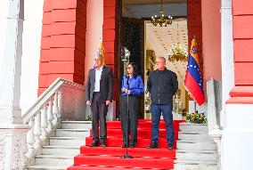 Venezuela S Acting President Delcy Rodriguez Attends A Press Conference - Caracas