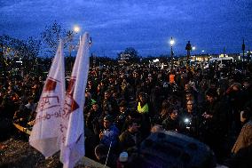 FNSEA Farmers Protest At National Assembly - Paris