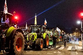 FNSEA Farmers Protest At National Assembly - Paris