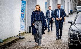 Queen Maxima Visits Jarige Job Foundation - Rotterdam