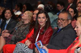 Queen Letizia at Opening of the Global Caregivers Forum - Madrid