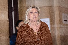 Appeal trial of Marine Le Pen and RN’s officials on suspicion of embezzlement of European public funds - Paris AJ