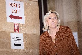 Appeal trial of Marine Le Pen and RN’s officials on suspicion of embezzlement of European public funds - Paris AJ
