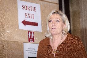 Appeal trial of Marine Le Pen and RN’s officials on suspicion of embezzlement of European public funds - Paris AJ