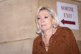 Appeal trial of Marine Le Pen and RN’s officials on suspicion of embezzlement of European public funds - Paris AJ