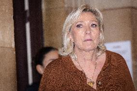 Appeal trial of Marine Le Pen and RN’s officials on suspicion of embezzlement of European public funds - Paris AJ