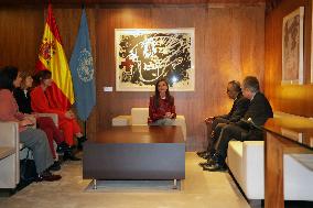 Queen Letizia at Opening of the Global Caregivers Forum - Madrid