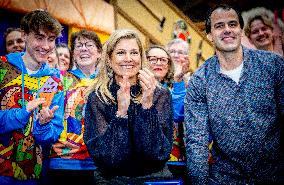 Queen Maxima Visits Jarige Job Foundation - Rotterdam