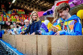 Queen Maxima Visits Jarige Job Foundation - Rotterdam