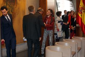 Queen Letizia at Opening of the Global Caregivers Forum - Madrid