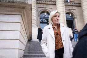 Appeal trial of Marine Le Pen and RN’s officials during a break - Paris AJ