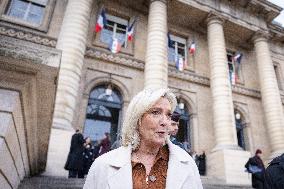 Appeal trial of Marine Le Pen and RN’s officials during a break - Paris AJ