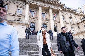Appeal trial of Marine Le Pen and RN’s officials during a break - Paris AJ