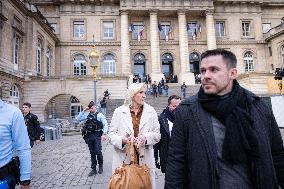Appeal trial of Marine Le Pen and RN’s officials during a break - Paris AJ