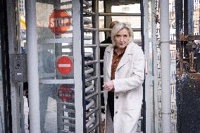 Appeal trial of Marine Le Pen and RN’s officials during a break - Paris AJ