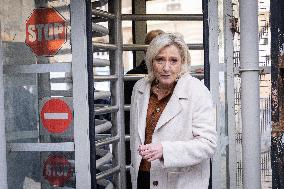 Appeal trial of Marine Le Pen and RN’s officials during a break - Paris AJ