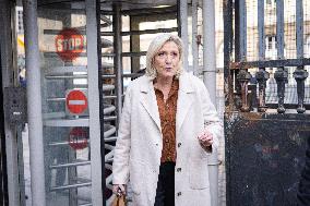Appeal trial of Marine Le Pen and RN’s officials during a break - Paris AJ