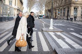 Appeal trial of Marine Le Pen and RN’s officials during a break - Paris AJ