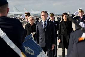 President Macron Presents His Wishes to The Armies - Istres