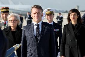 President Macron Presents His Wishes to The Armies - Istres
