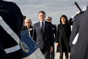 President Macron Presents His Wishes to The Armies - Istres