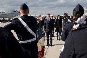 President Macron Presents His Wishes to The Armies - Istres