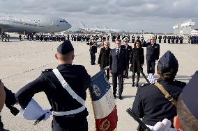 President Macron Presents His Wishes to The Armies - Istres