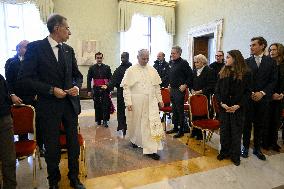 Pope Leo XIV Meets Families Of Victims of Crans-Montana Fire - Vatican