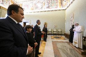 Pope Leo XIV Meets Families Of Victims of Crans-Montana Fire - Vatican