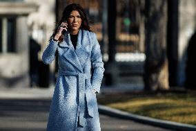 DC: U.S. Homeland Security Sec. Kristi Noem at White House