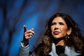 DC: U.S. Homeland Security Sec. Kristi Noem at White House