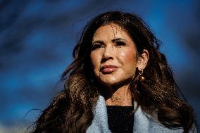 DC: U.S. Homeland Security Sec. Kristi Noem at White House