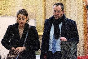 Appeal trial of Marine Le Pen and RN’s officials during a break - Paris AJ