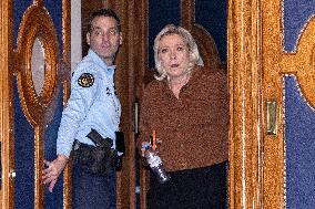 Appeal trial of Marine Le Pen and RN’s officials during a break - Paris AJ
