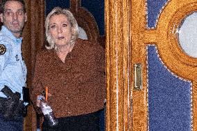 Appeal trial of Marine Le Pen and RN’s officials during a break - Paris AJ