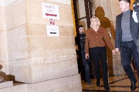Appeal trial of Marine Le Pen and RN’s officials during a break - Paris AJ