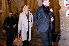 Appeal trial of Marine Le Pen and RN’s officials during a break - Paris AJ