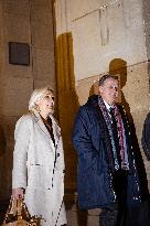 Appeal trial of Marine Le Pen and RN’s officials during a break - Paris AJ