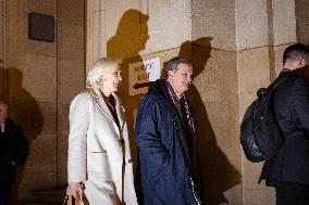 Appeal trial of Marine Le Pen and RN’s officials during a break - Paris AJ