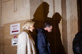 Appeal trial of Marine Le Pen and RN’s officials during a break - Paris AJ