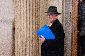 Appeal trial of Marine Le Pen and RN’s officials during a break - Paris AJ