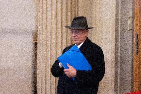 Appeal trial of Marine Le Pen and RN’s officials during a break - Paris AJ