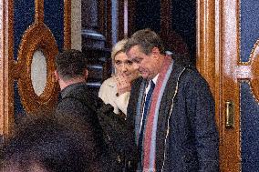 Appeal trial of Marine Le Pen and RN’s officials during a break - Paris AJ