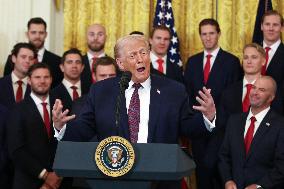 DC: President Trump honors the 2025 Stanley Cup Champions the Florida Panthers