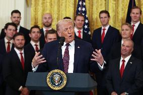 DC: President Trump honors the 2025 Stanley Cup Champions the Florida Panthers