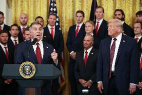 DC: President Trump honors the 2025 Stanley Cup Champions the Florida Panthers