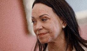 Venezuelan Opposition Leader And Nobel Peace Prize Winner MarÌa Corina Machado Meets With Senators On Capitol Hill