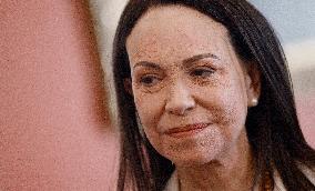 Venezuelan Opposition Leader And Nobel Peace Prize Winner MarÌa Corina Machado Meets With Senators On Capitol Hill