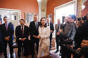 Venezuelan Opposition Leader And Nobel Peace Prize Winner MarÌa Corina Machado Meets With Senators On Capitol Hill